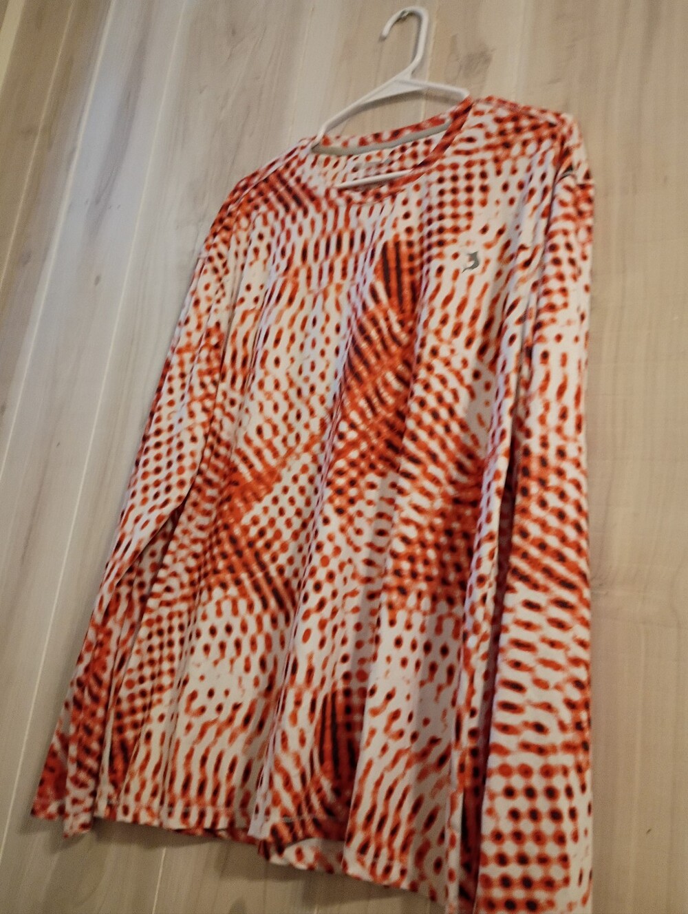 Reel Legends Performance Outfitters Orange Men's Fishing Shirt